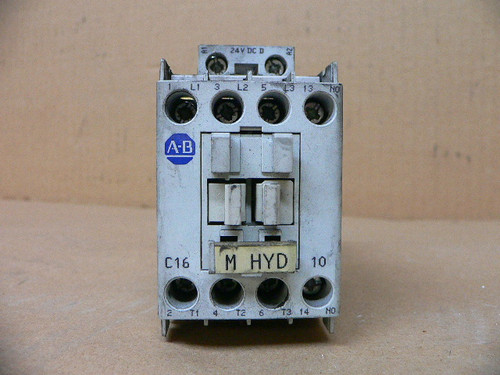AB ALLEN BRADLEY 100-C16DJ10 32/16A 1-15HP/115-575VAC 24VDC COIL 1N0 P3105 AB ALLEN BRADLEY 100-C16DJ10 32/16A 1-15HP/115-575VAC 24VDC COIL 1N0 P3105