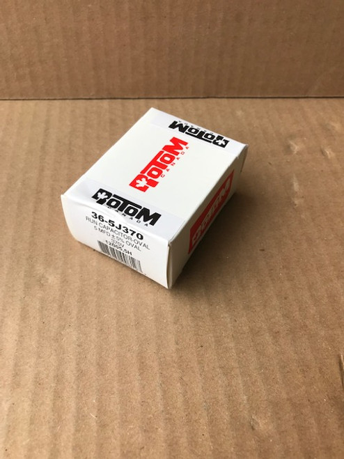 ROTOM 36-5J370 Run Capacitor (Oval) 5MFD 370V NEW ROTOM 36-5J370 Run Capacitor (Oval) 5MFD 370V NEW