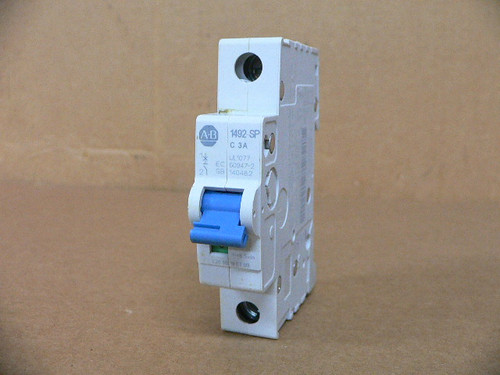 Allen Bradley 1492-SPM1C030 3A 1 Pole Circuit Breaker Allen Bradley 1492-SPM1C030 3A 1 Pole Circuit Breaker