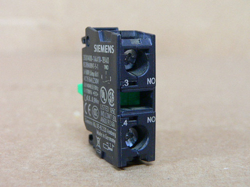 Siemens 3SU1400-1AA10-1BA0 Contact Block Siemens 3SU1400-1AA10-1BA0 Contact Block