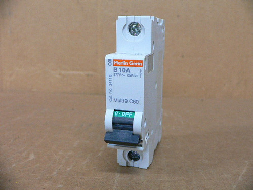 Merlin Gerin Multi 9 C60 B10A Circuit Breaker 24116 Merlin Gerin Multi 9 C60 B10A Circuit Breaker 24116