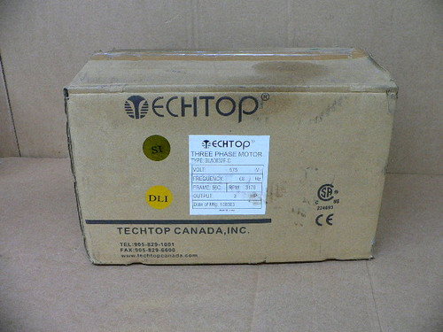Techtop BLA0032F-C 3HP 3Phase 2Pole 56C Frame TEFC Aluminum Motor