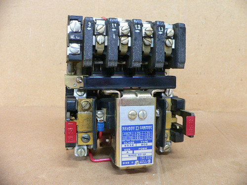 Square D 8536 BO-2 Size 0 Open-type Starter
