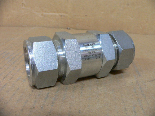 Ham-let H400HPSSL 1' 25 PSI Check Valve