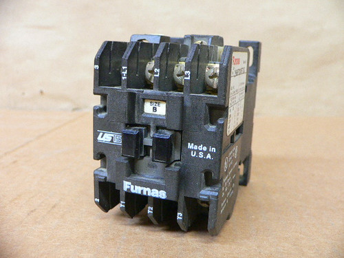 Furnas 15BF32AF71D Magnetic Motor Starter Series B Size B 9 Amps @ 600 VAC