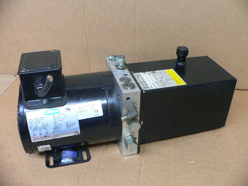 Hydraulic Power Unit w/  LEESON C6T34NK34D 1HP Electric Motor 575V 3PH 3450RPM