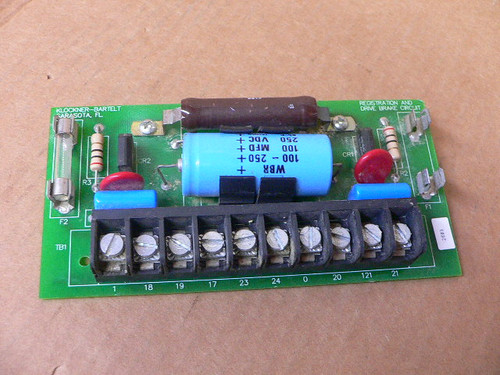 Klockner-Bartelt 84526-1 Registration & Drive Brake Circuit