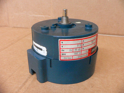 Ismet Typ RU 0.200 kVA Variable Toroidal Transformer 250V 0.8A