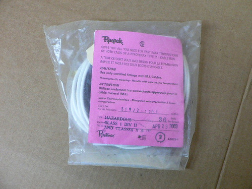 Pyrotenax MI Cable 319 2 12DF 36AWG Hazardous Class 1