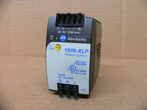 Allen-Bradley 1606-XLP25A Power Supply, Compact, 25W, 5VDC Output, 1-Phase