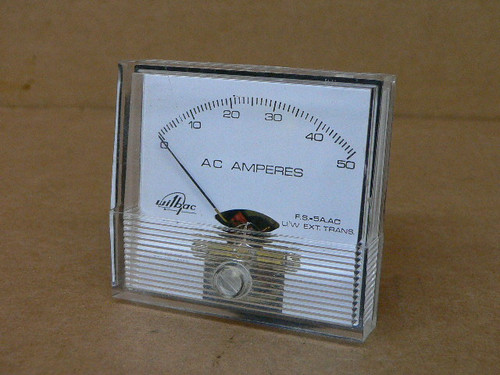 Wilbac 18209 AC Ammeter Panel Meter Scale 0 to 50