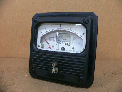 Westinghouse KNA Amperes Panel Meter Gauge 6Amp