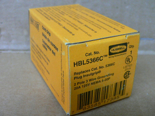 Hubbell HBL5366C Twist Lock Plug