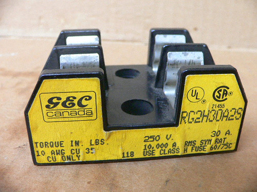 GEC RG2H30A2S Fuse Holder 2-Pole 30A 250V
