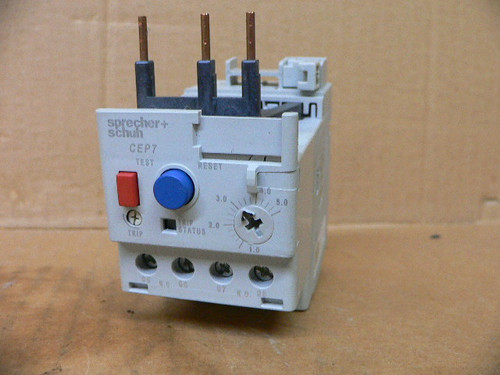 Sprecher + Schuh CEP7-EECB Overload Relay 1.0-5.0 A