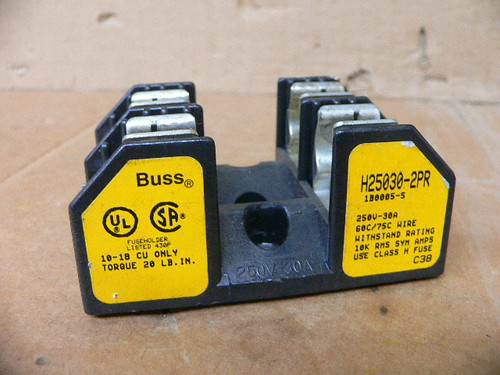 Bussmann H25030-2PR Fuseholder Class H 30A 250V