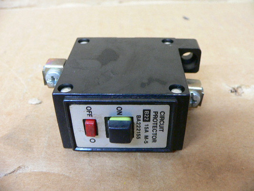 Matsushita B22 M-5 15A Circuit Protector