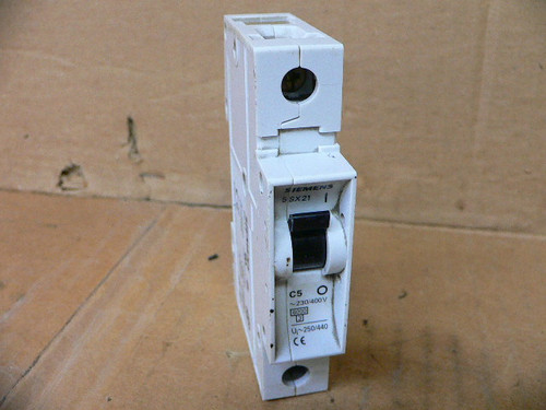 Siemens 5SX2 C5 Circuit Breaker Single 1 Pole 230/400V AC