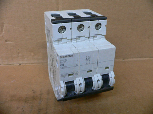 Siemens 5SY63 MCB C3 Circuit Breaker 3 Pole