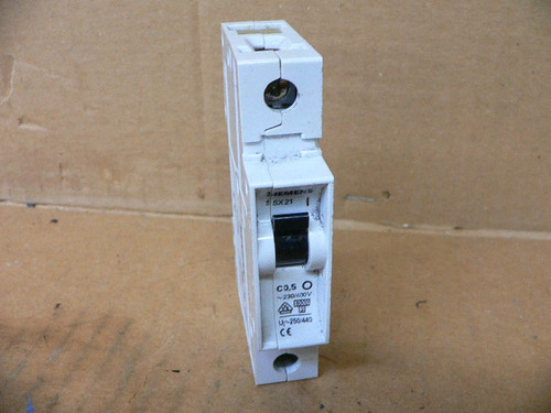 Siemens 5SX21 Circuit Breaker C0,5 1P 5A 230/400V