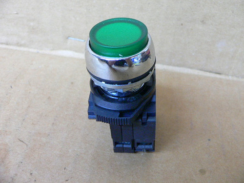 Sprecher+Schuh D7M-LF5 Pushbutton Switch - Green