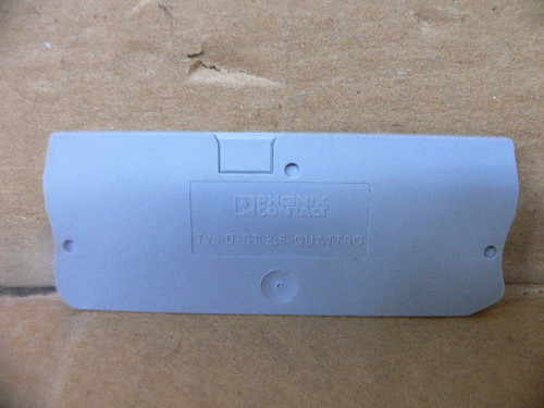 Phoenix Contact D-ST 2,5-QUATTRO Gray End Cap (Lot of 6)