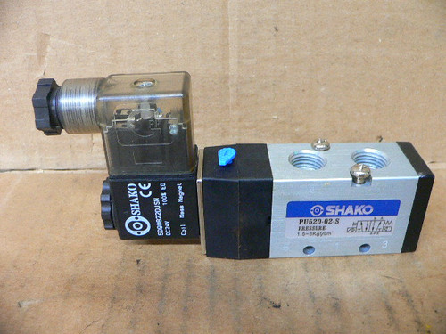 Shako PU520-02-S Pneumatic Solenoid Valve AC220V 50/60Hz 6VA