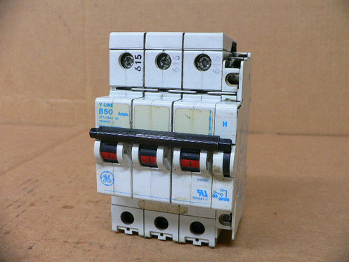 GE V17350 B50 CIRCUIT BREAKER 50AMP 3P 277/480VAC B-CURVE DIN MT