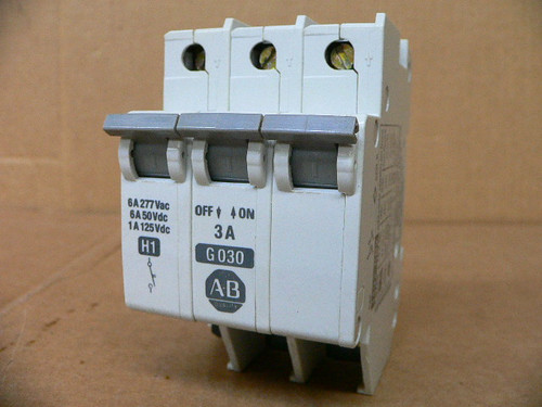 Allen Bradley 1492-CB2 G030 Circuit Breaker 3A 3-Pole