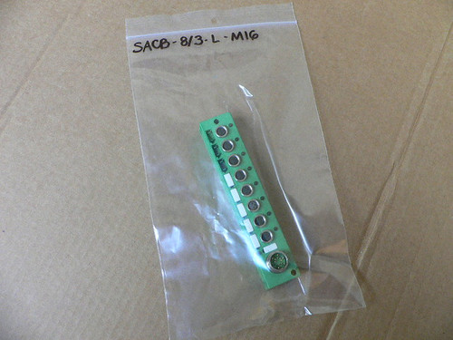 PHOENIX CONTACT SACB-8/3/L-M16 SENSOR/ACTUATOR BOX ART # 1692640