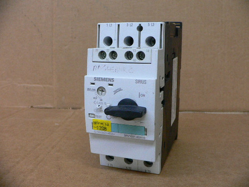 SIEMENS SIRIUS 3RV1031-4GA10 MANUAL MOTOR CONTROLLER