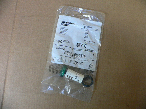 SPRECHER & SCHUH D7D-P3N5 MONO LIGHT LED GREEN 120V