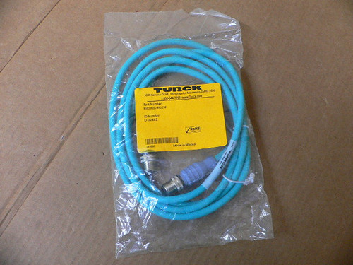 Turck RSSD RSSD 441-2M Double Ended Cordset M12 4-Pin Male to Male, 2m Length