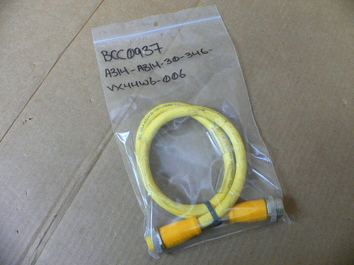 BALLUFF BCC A314-A314-30-346-VX44W6-006, DOUBLE ENDED CORDSET, BCC0937