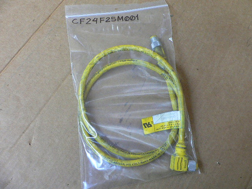 TPC WIRE AND CABLE CF24F25M001 DC 4 POLE M/F ST/90 1M CABLE
