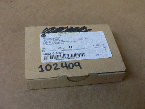 Allen Bradley 140M-C-ASA11 Auxiliary Contact Block NEW