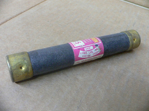 BUSSMANN FUSETRON FRS5- 5AMP, 600V, CLASS K5 FUSE