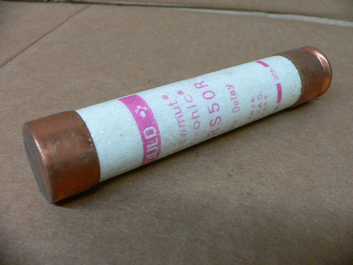 Gould Shawmut Tri-onic TRS50R 50 AMP 600VA TIME DELAY Fuses