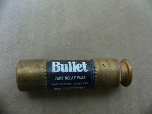 EDISON BULLET ECNR20 20 AMP CLASS RK5 TIME DELAY DUAL ELEMENT FUSE 250V