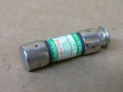 Littelfuse FLNR-5 FLNR5 FLNR005 (5 Amp) 5A 250Vac Dual Element Time-Delay Fuse