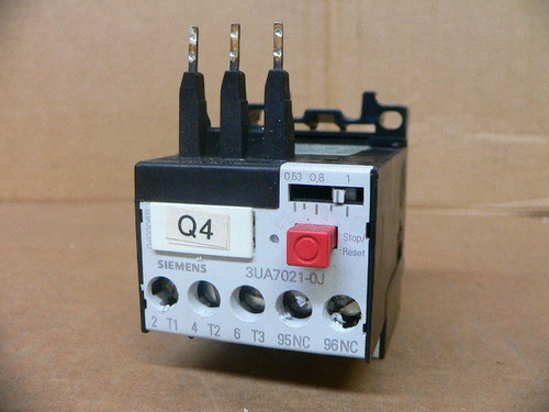 Siemens 3UA7021-0J Overload Relay