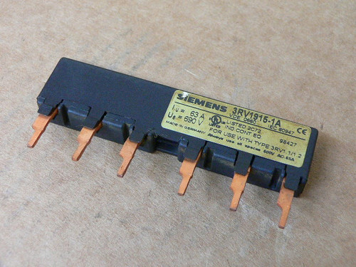 SIEMENS 3RV1915-1A 3RV19151A AUXILIARY LINE SIDE FEEDER