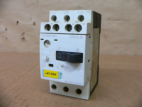 SIEMENS 3RV1011-1DA10 CIRCUIT BREAKER MOTOR PROTECTOR