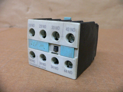 Siemens 3RH1921-1FA40 Auxiliary Contact Block Used