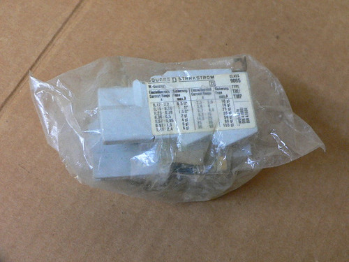 SQUARE D 9065 TM/TMP OVERLOAD RELAY