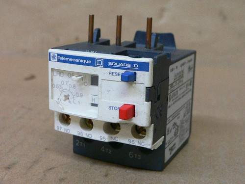 TELEMECANIQUE LRD05 OVERLOAD RELAY .63-1A
