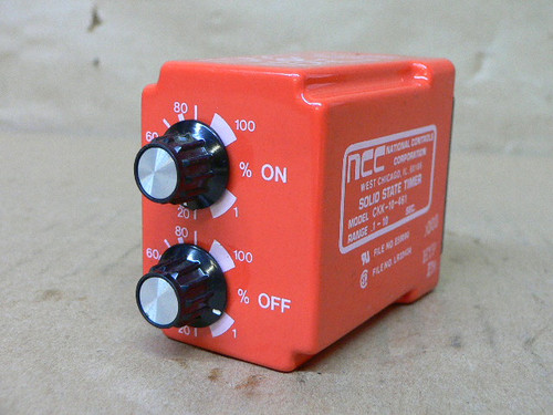 NCC National Controls Corporation CKK-10-461 SOLID STATE TIMER .1-10 SEC