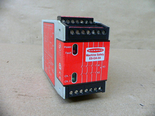 BANNER ES-GA-5A SAFETY RELAY MODULE