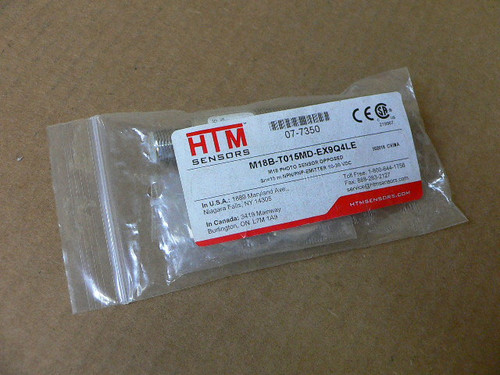 HTM M18B-T015MD-EX9Q4LE Through-Beam Cylindrical Emitter