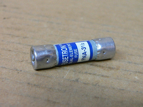 Bussmann Buss FNA-3-1/2 FNA3-1/2A 3.5A 3.5 Amps Fusetron Dual Element 125V Fuse